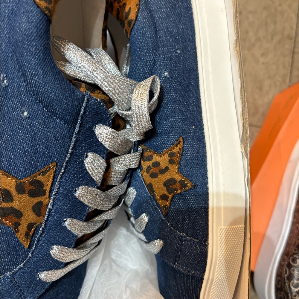 Blue Denim Women’s Sneakers